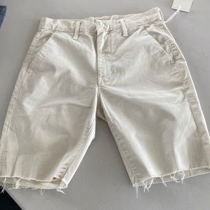 Mother white long shorts
